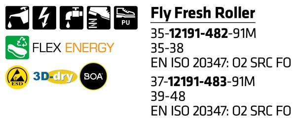 SIEVI FLY FRESH ROLLER O2 Größe 35-38
